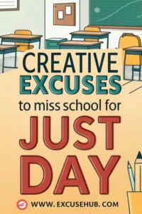 Creative Excuses to Miss School for Just One Day