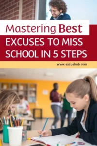 Mastering Best Excuses To Miss School in 5 Steps