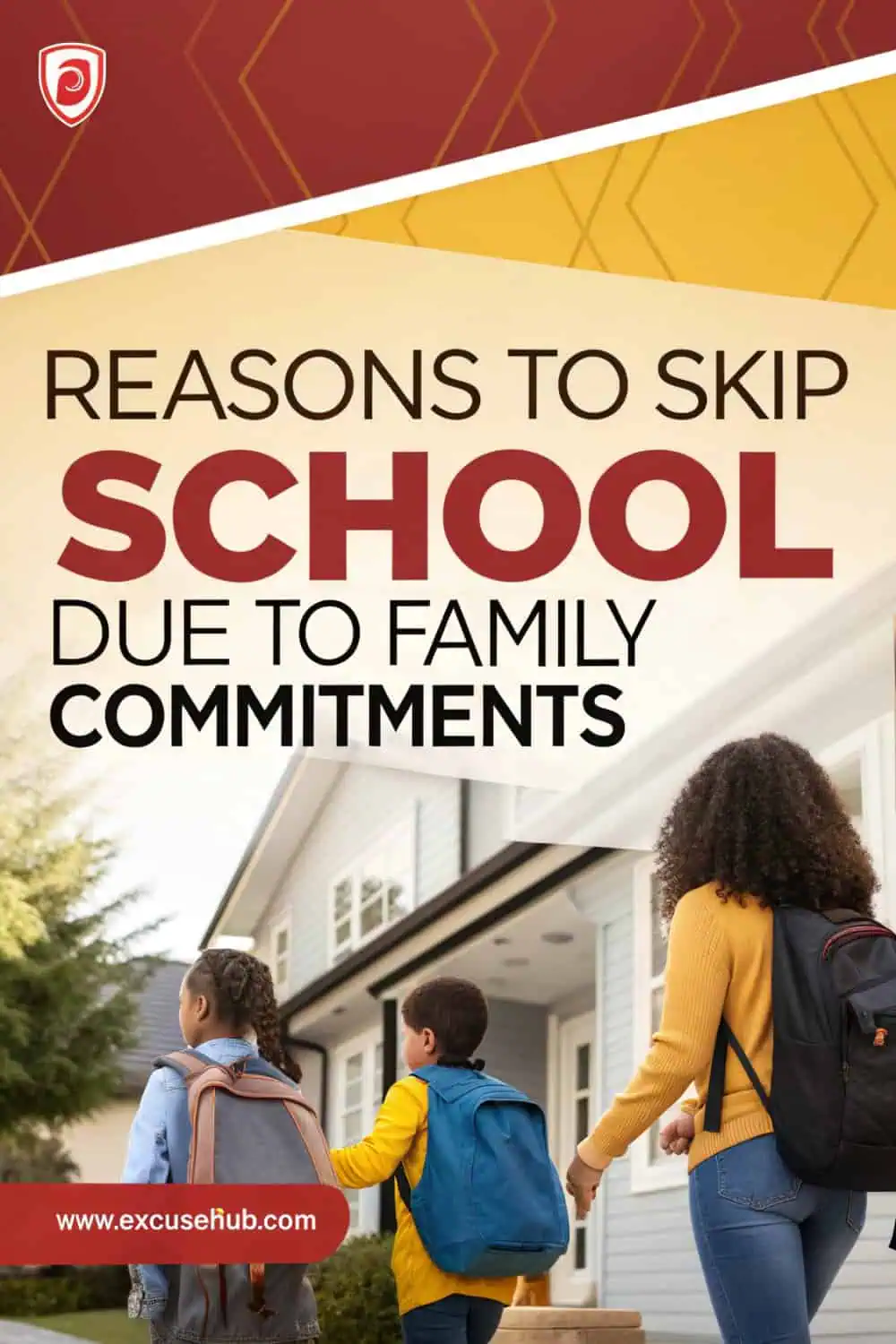 Illustration of family commitments keeping a student home