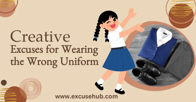 Excuses for Wearing the Wrong Uniform