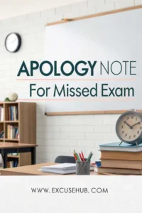 Apology Note for Missed Exam