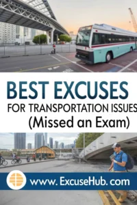 Best Excuses for Transportation Issues (Missed an Exam)