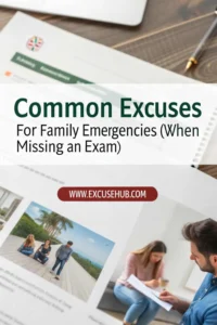 Common Excuses for Family Emergencies (When Missing an Exam)