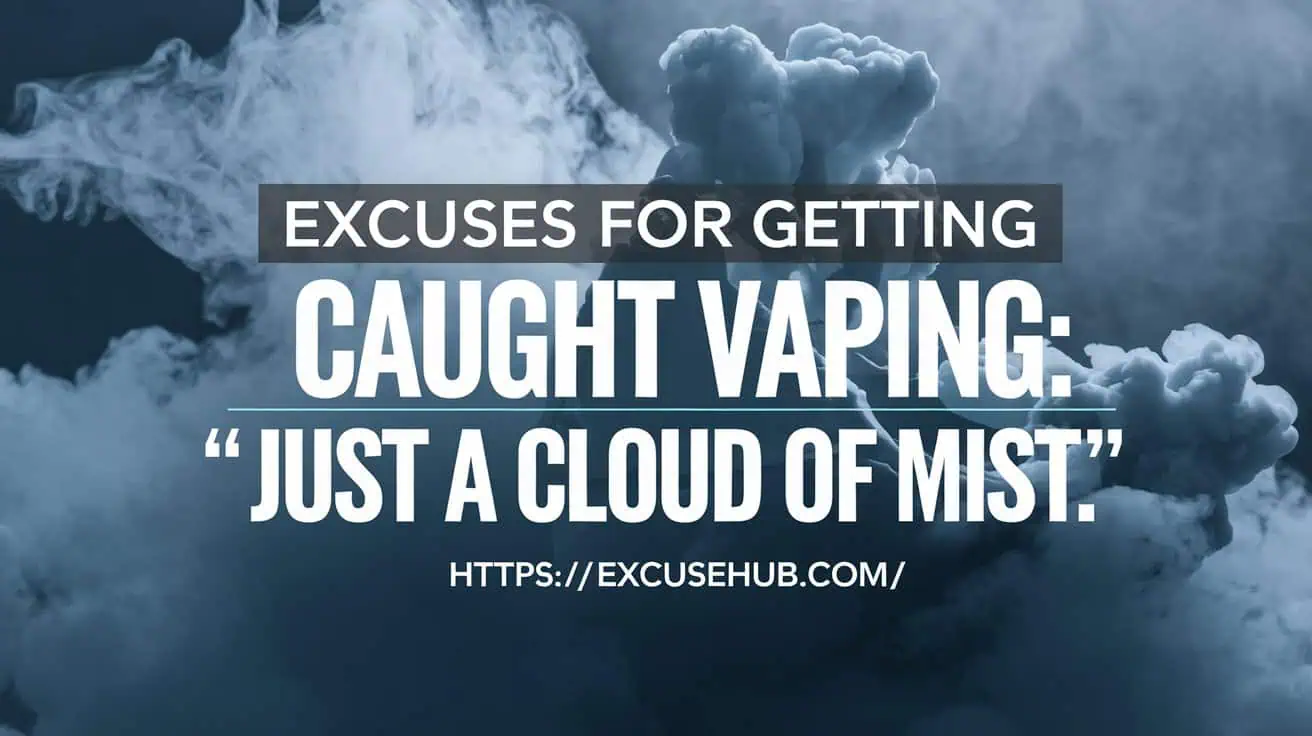 Excuses for Getting Caught Vaping