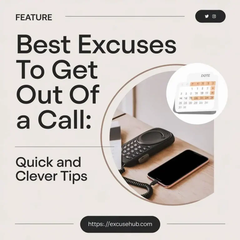 Excuses to Get Out of a Call