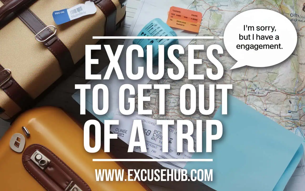 Excuses to Get Out of a Trip