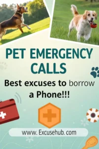 Pet Emergency Calls – Best Excuses to Borrow a Phone!
