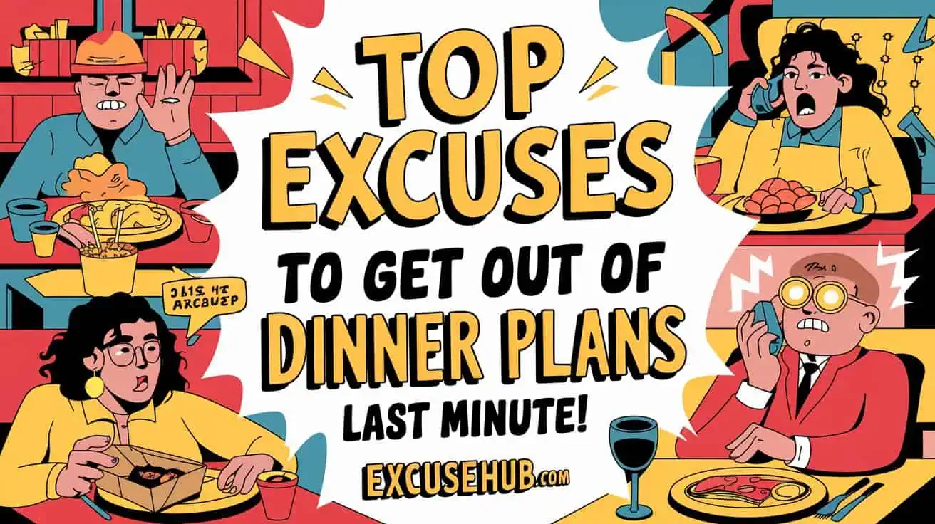 Top Excuses to Get Out of Dinner Plans Last Minute