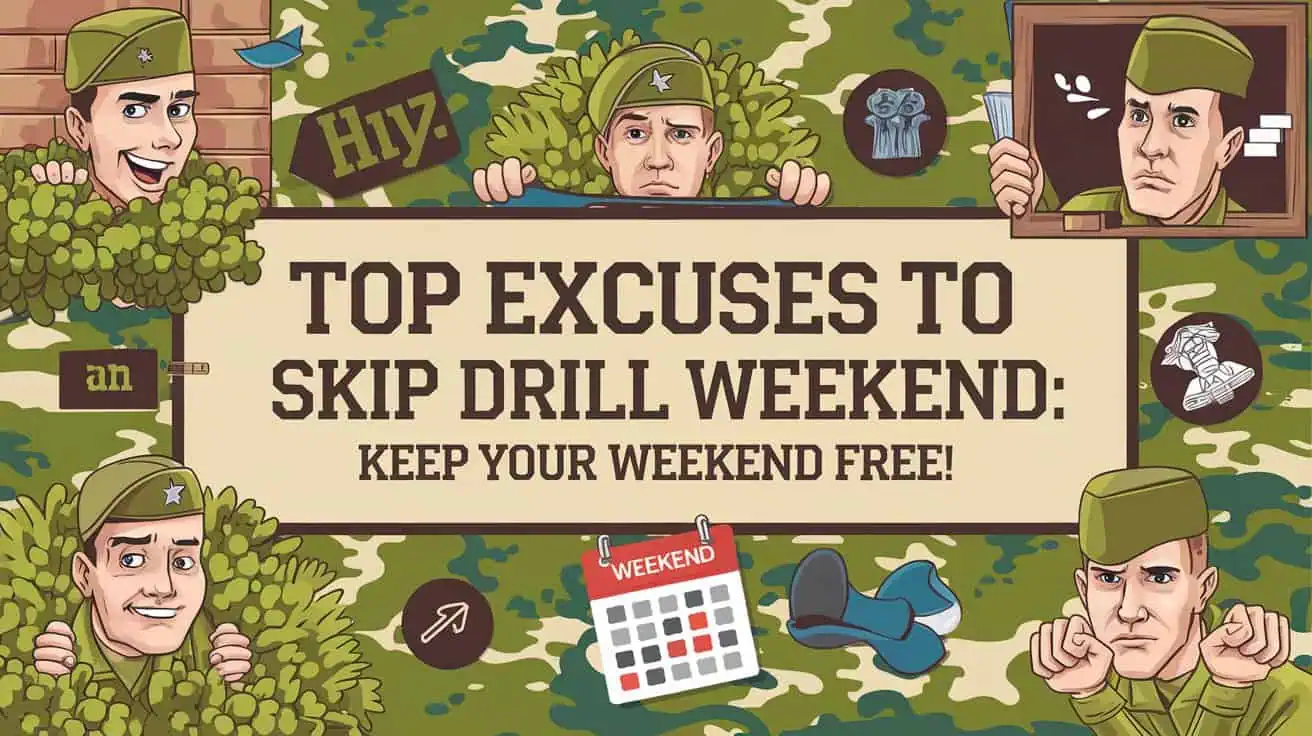 Excuses to Skip Drill Weekend