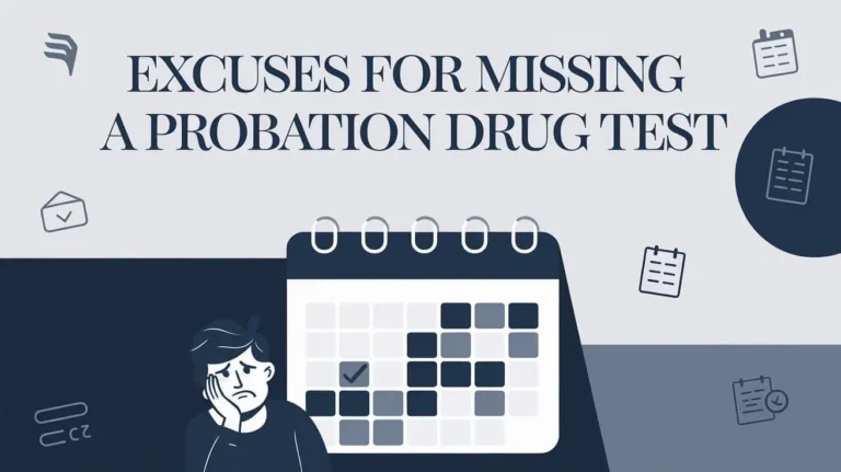 Excuses for Missing a Probation Drug Test