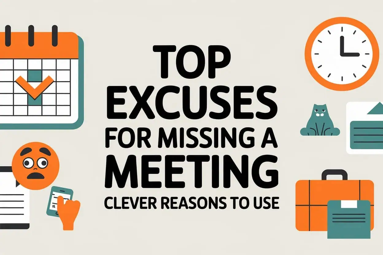 Top Excuses for Missing a Meeting: Clever Reasons to Use