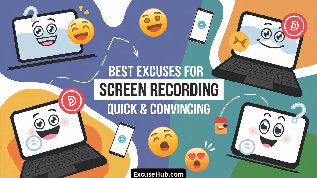 Best Excuses for Screen Recording: Quick & Convincing