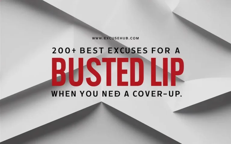 Excuses For A Busted lips