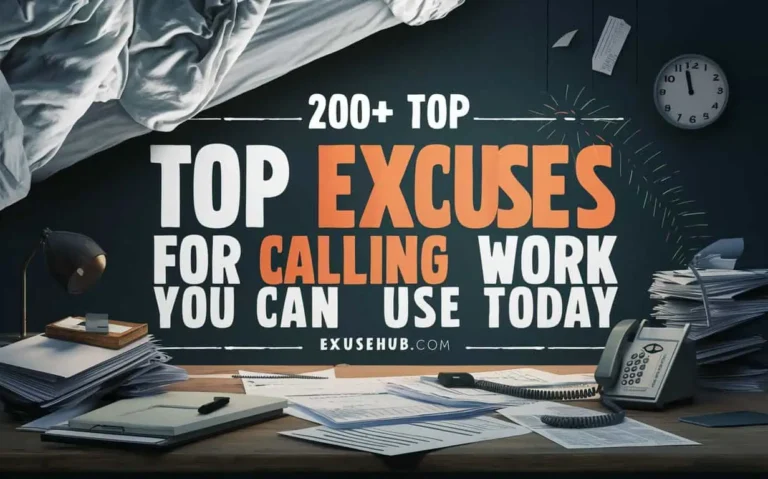 Excuses for Calling Into Work