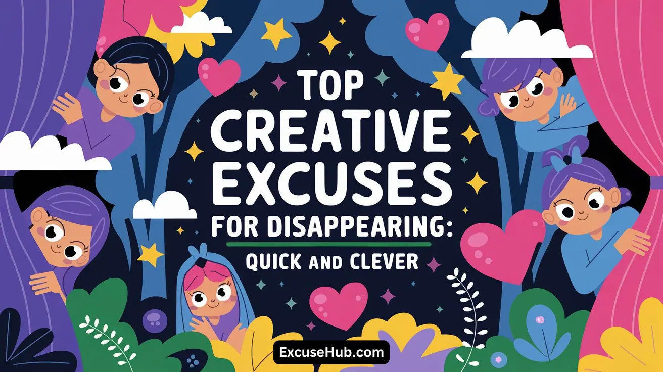 Top Creative Excuses for Disappearing: Quick and Clever