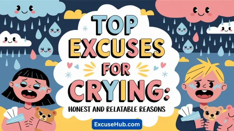 Top Excuses for Crying: Honest and Relatable Reasons