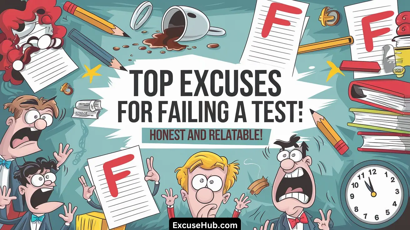 Top Excuses for Failing a Test: Honest and Relatable!