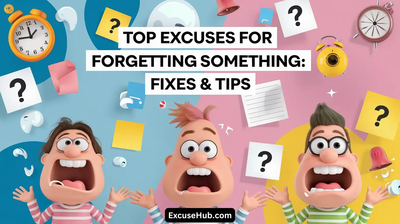 Top Excuses for Forgetting Something: Fixes & Tips