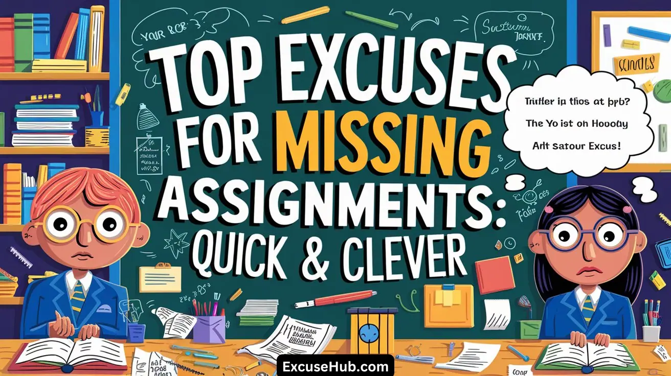 Top Excuses for Missing Assignments: Quick & Clever