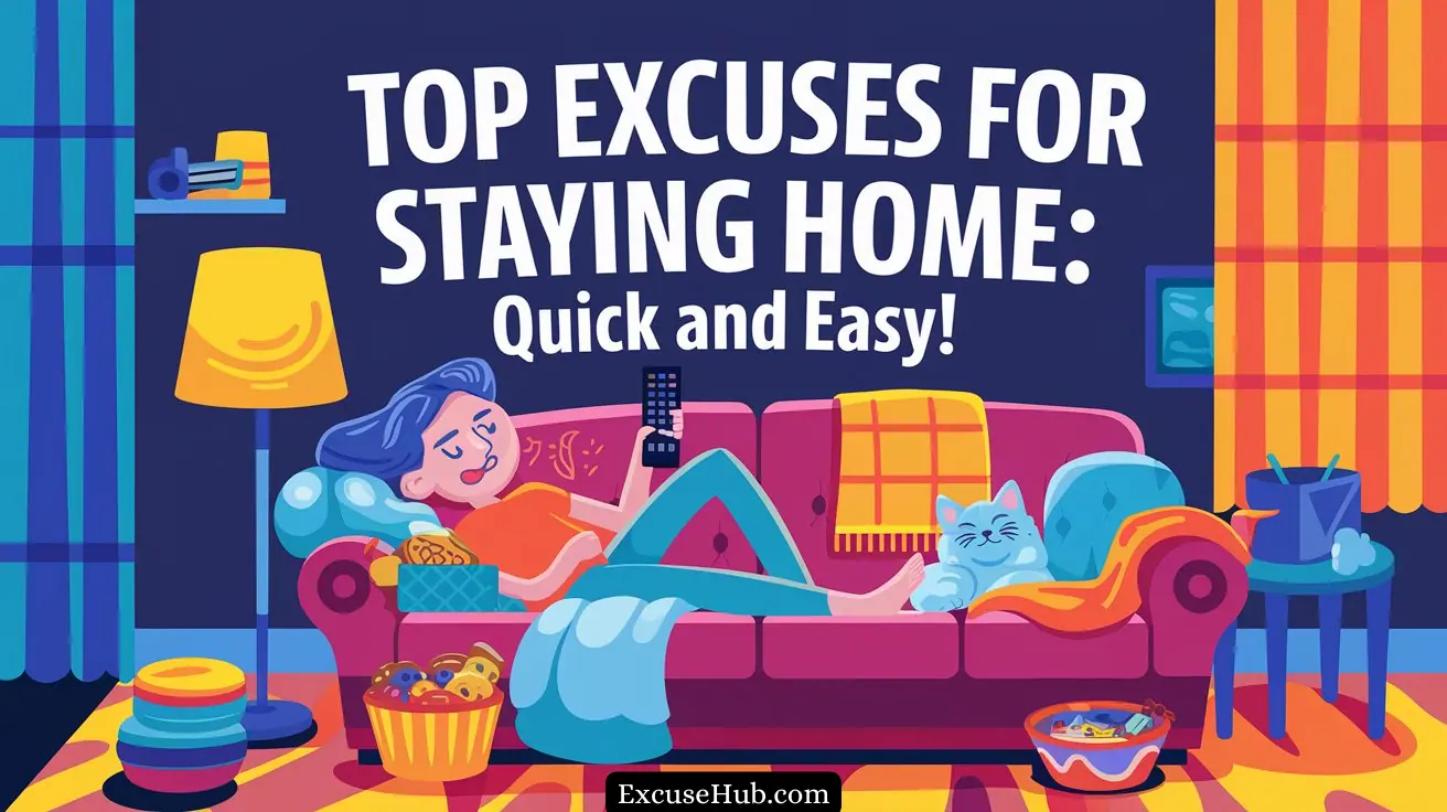 Top Excuses for Staying Home: Quick and Easy!