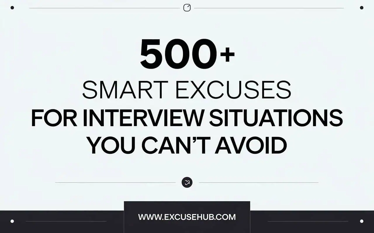 Excuses for Interview