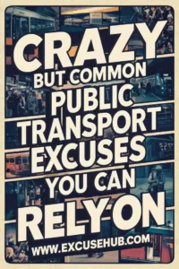 Crazy but Common Public Transport Excuses You Can Rely On