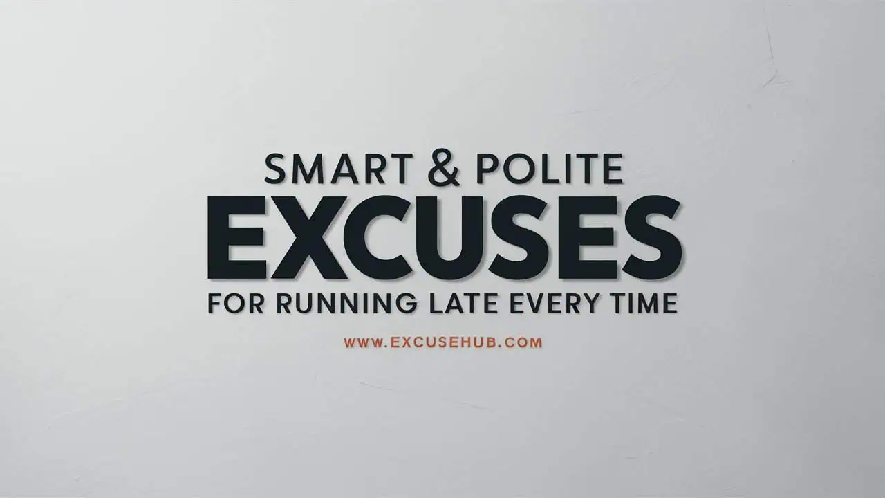 Excuses for Running Late