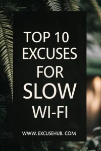 Top 10 Excuses for Slow Wi-Fi