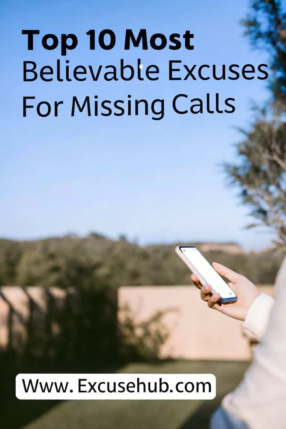 Illustration of believable excuses for missing calls