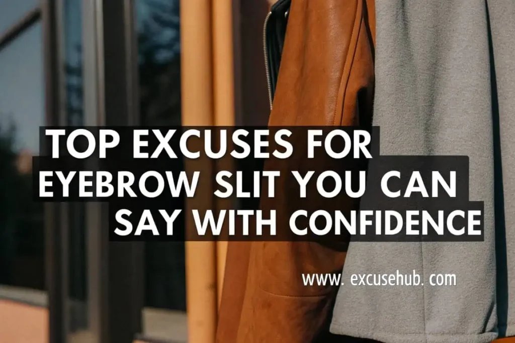 Top Excuses for Eyebrow Slit You Can Say with Confidence