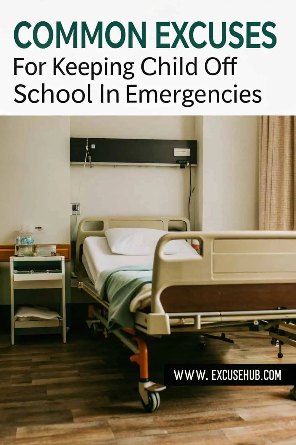 Illustration of emergency reasons to keep a child home