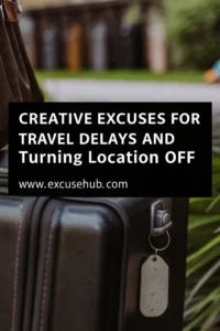 Creative Excuses for Travel Delays and Turning Location Off