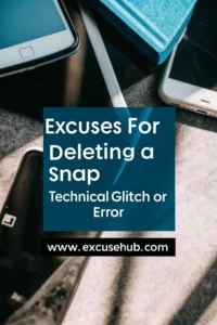 Excuses for Deleting a Snap - Technical Glitch or Error