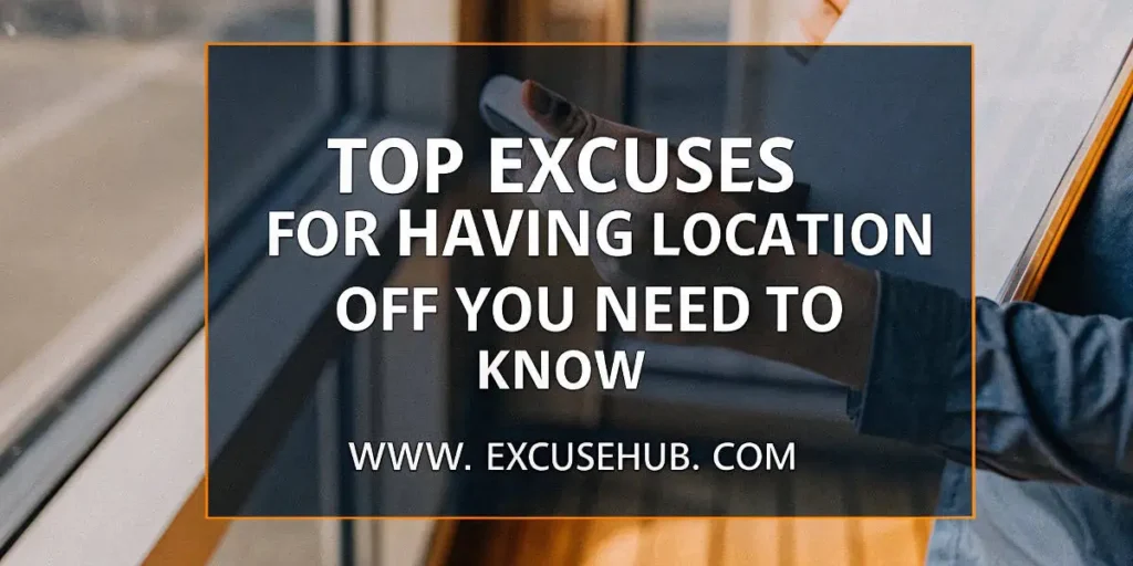 Excuses for Having Location