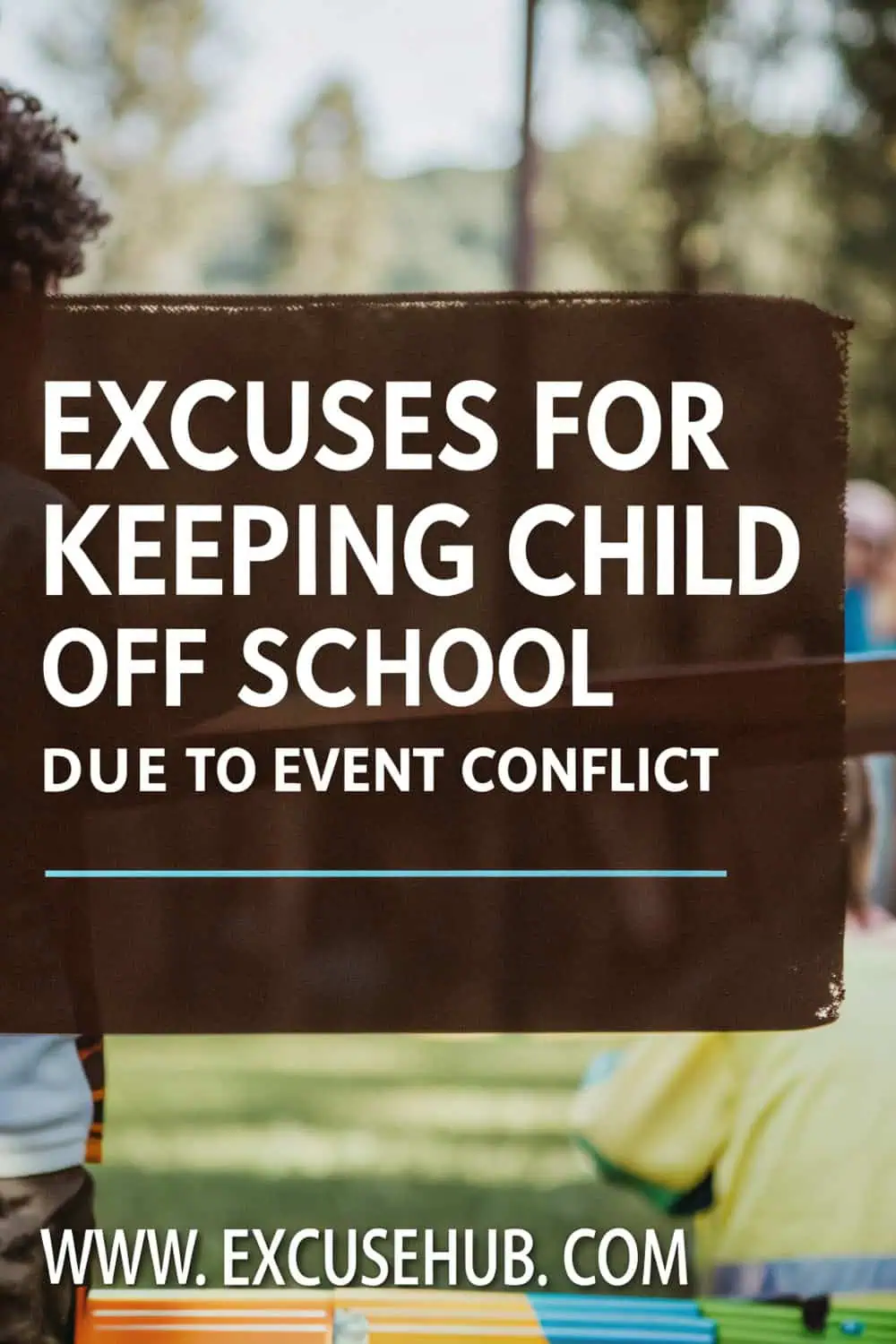 Illustration of event conflicts keeping a child home from school