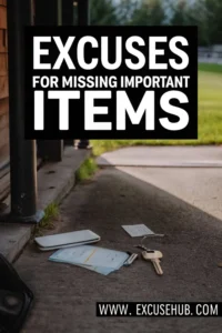 Excuses for Missing Important Items