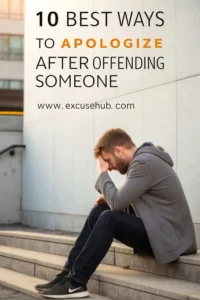 10 Best Ways to Apologize After Offending Someone, thoughtful strategies to mend relationships from ExcuseHub.com.