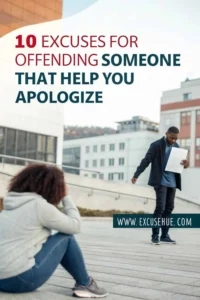 10 Excuses for Offending Someone, effective ways to apologize and make amends from ExcuseHub.com.